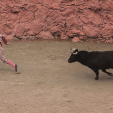 Torero auf der Flucht in Yanque Foto: ©Lichtbildarena